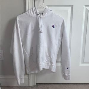 White champion hoodie